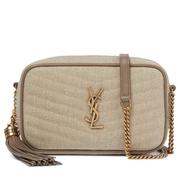 Saint Laurent Lou Mini Linen Camera Shoulder Bag in Great Condition. - Picture 6 of 6